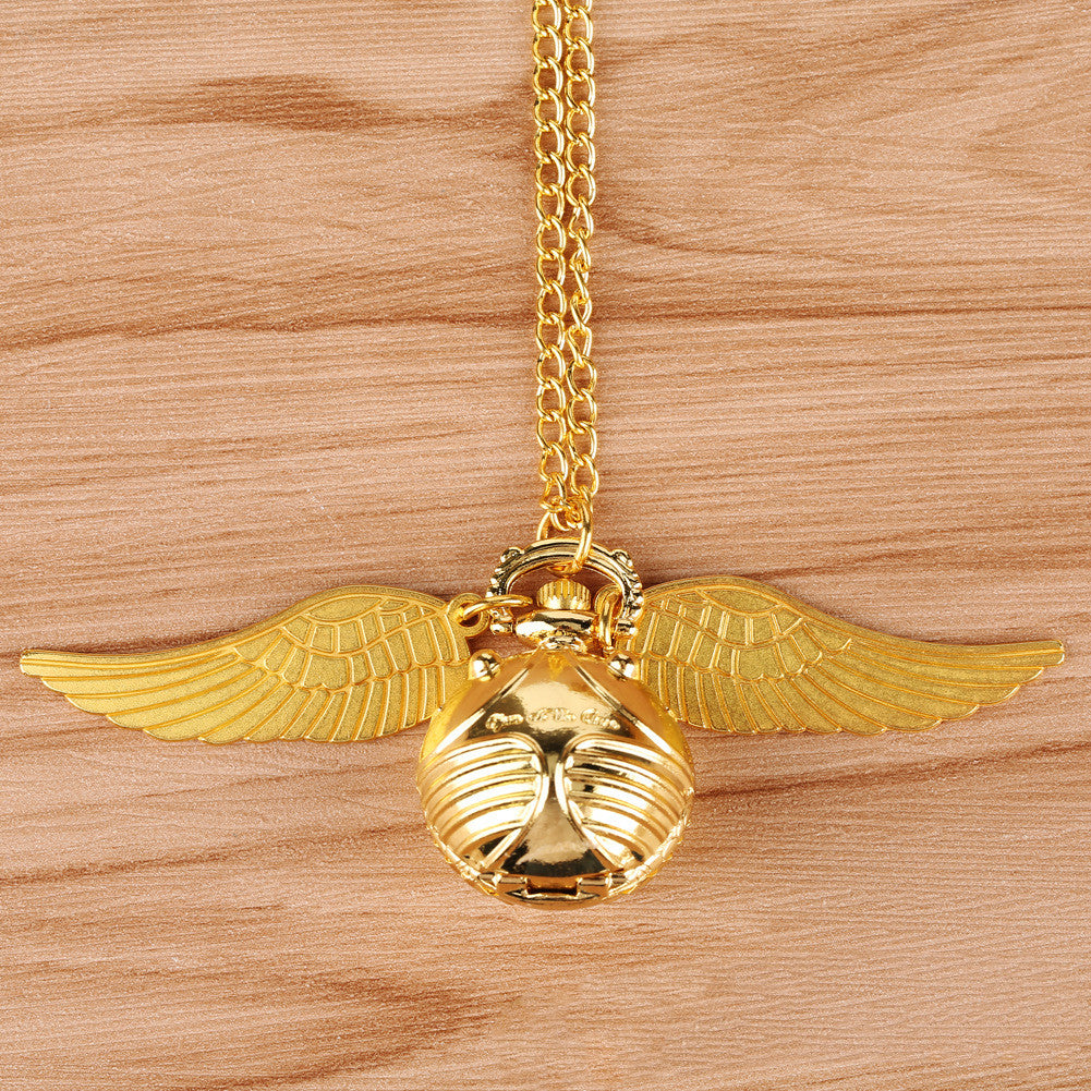 Harry Potter Golden Snitch Vintage Quartz Pocket Watch