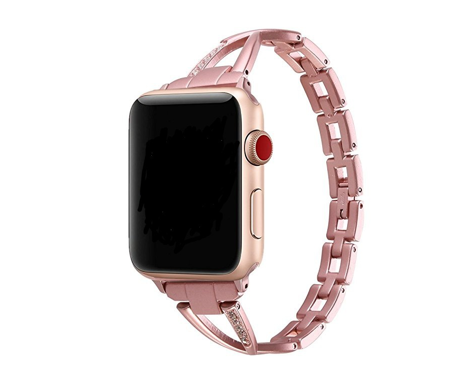 Diamond X-Type Steel Watch Strap for Apple