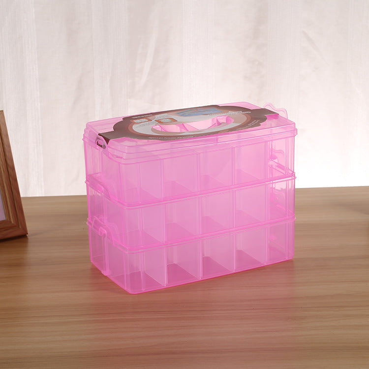 Portable Plastic Storage Box, Detachable Organizer