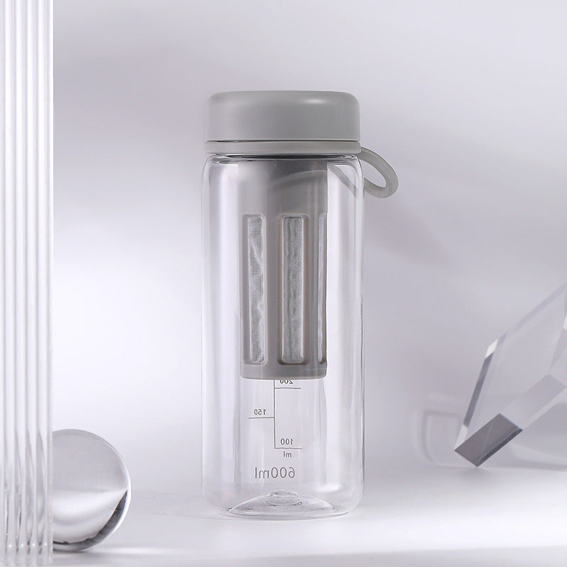 Hybrid Fitness Water Bottle with Tea Compartment