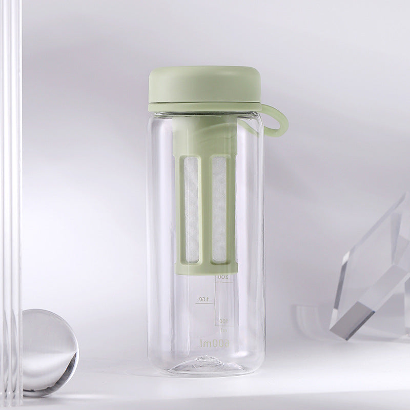 Hybrid Fitness Water Bottle with Tea Compartment