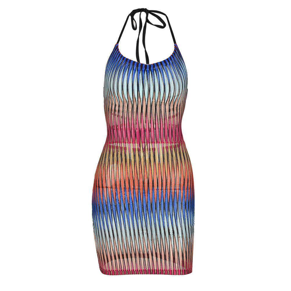 Summer Chic Halter Party Dress