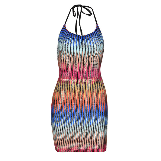 Summer Chic Halter Party Dress