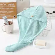 Coral Fleece Dry Hair Cap - Thickened Triangle Shower Hat