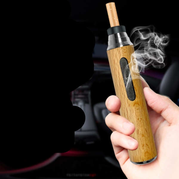 Portable Car Ashtray with Storage Bag and Silicone Head