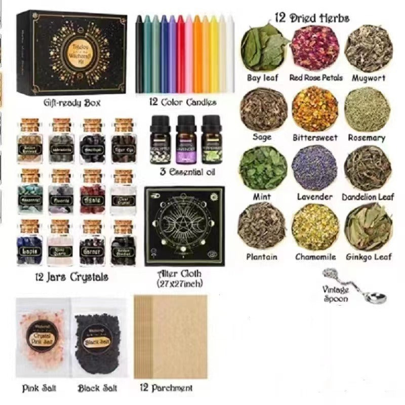 Halloween Witchcraft Candle Kit Gift Set