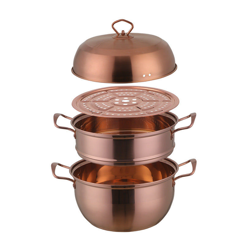 Multi-layer Stainless Steel Dual-purpose Cooking Pot
