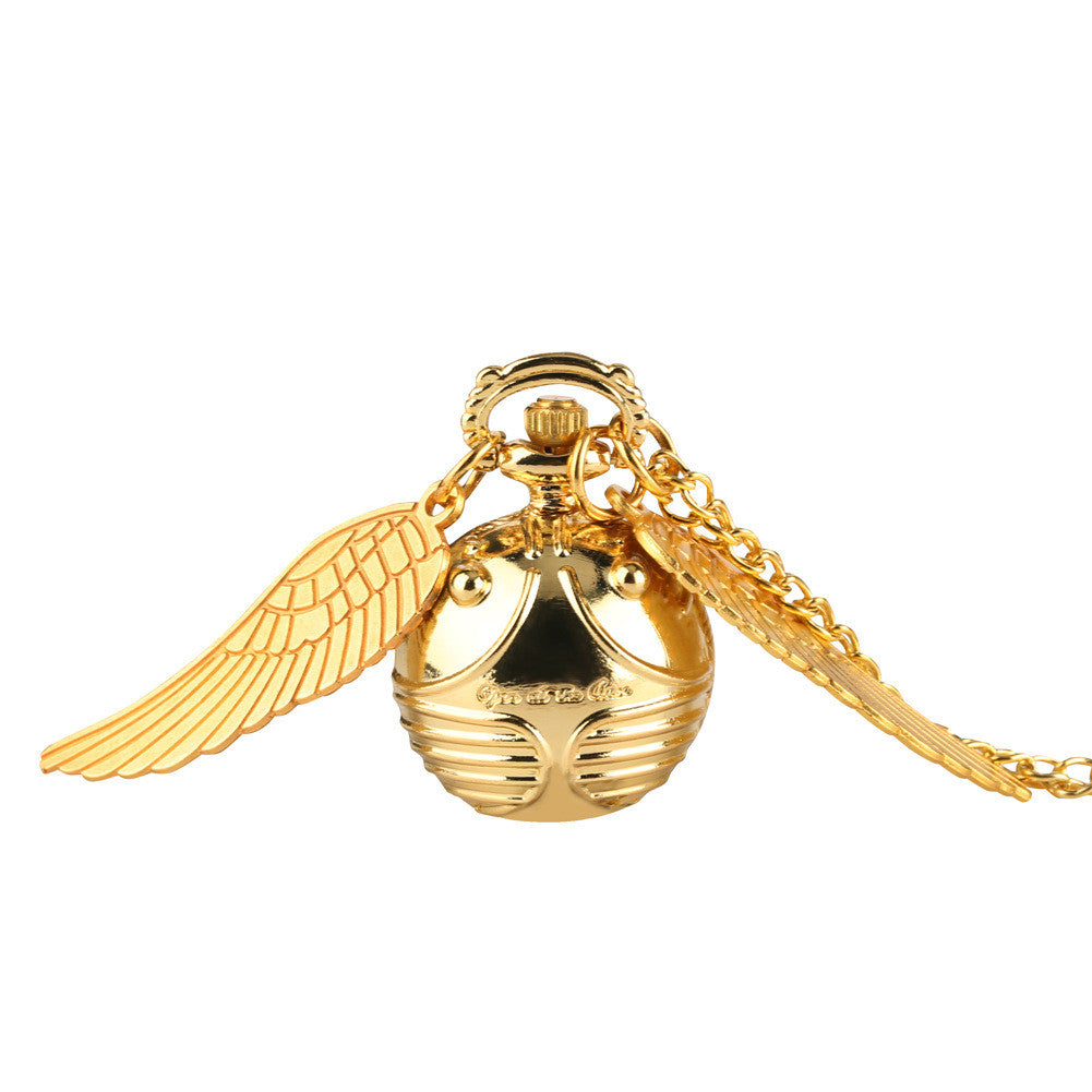 Harry Potter Golden Snitch Vintage Quartz Pocket Watch