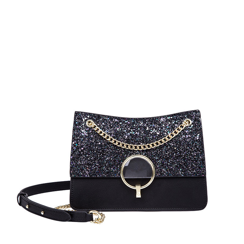 Trendy Women's Small Crossbody Shoulder Bag with Sequins