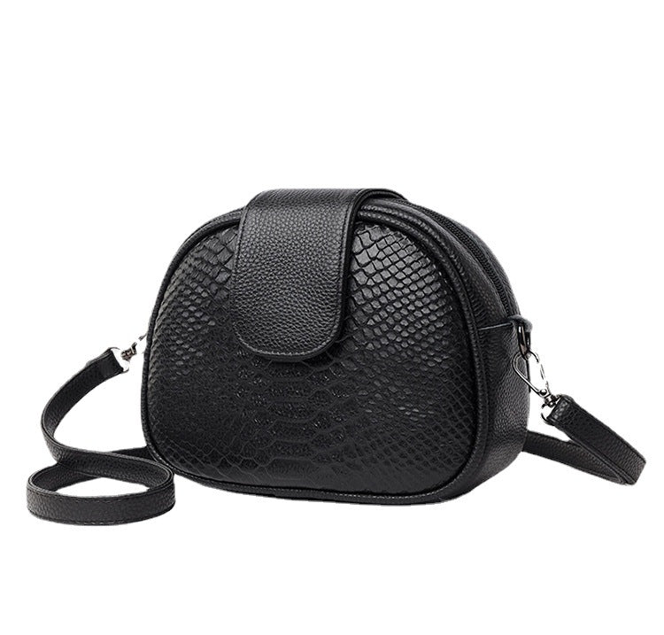 2023 New Women's Genuine Leather Crocodile-Pattern Crossbody Bag