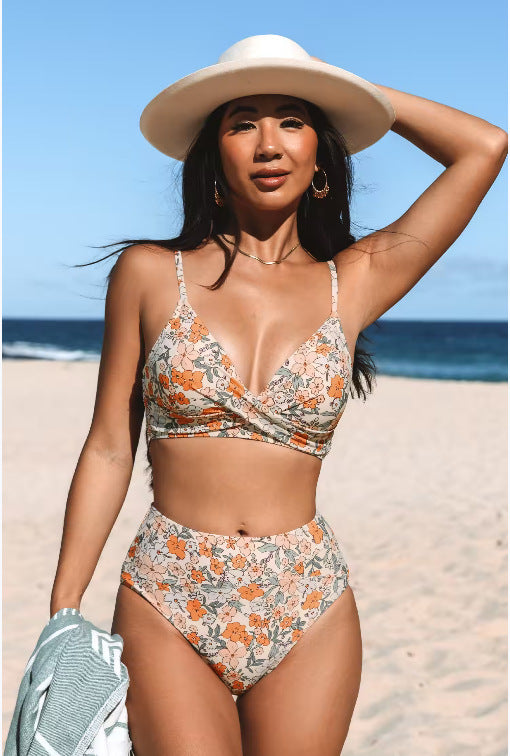 2023 Chic Color Block Women's Bikini Set