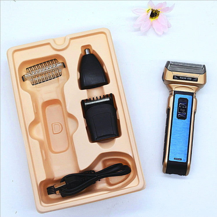 3-in-1 Electric Shaver for Personal Beard Care