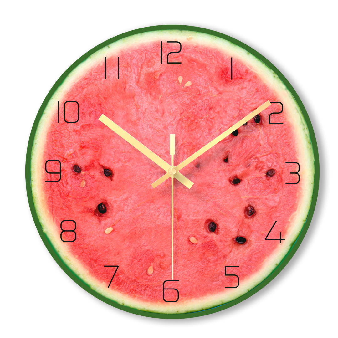 12-Inch Fruit Wall Clock - Stylish and Silent Design