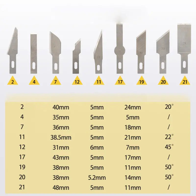 13-Piece Carving Knife Set for Precision Crafting