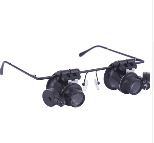 LED Magnifying Glasses with 20x Zoom for Repair