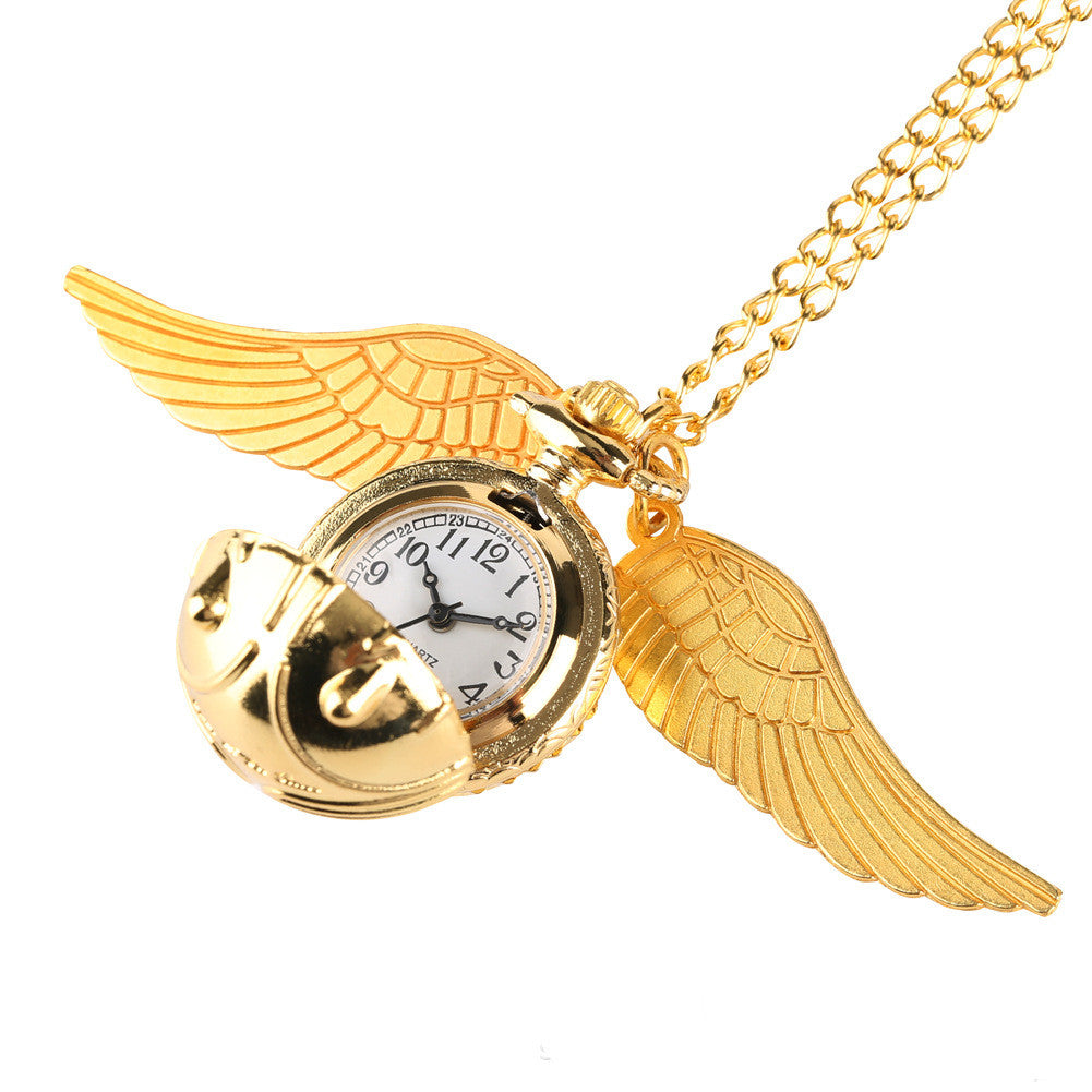 Harry Potter Golden Snitch Vintage Quartz Pocket Watch