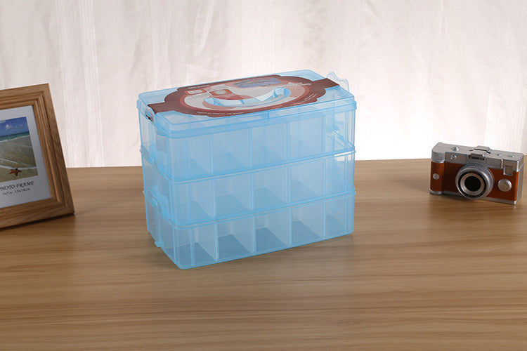 Portable Plastic Storage Box, Detachable Organizer