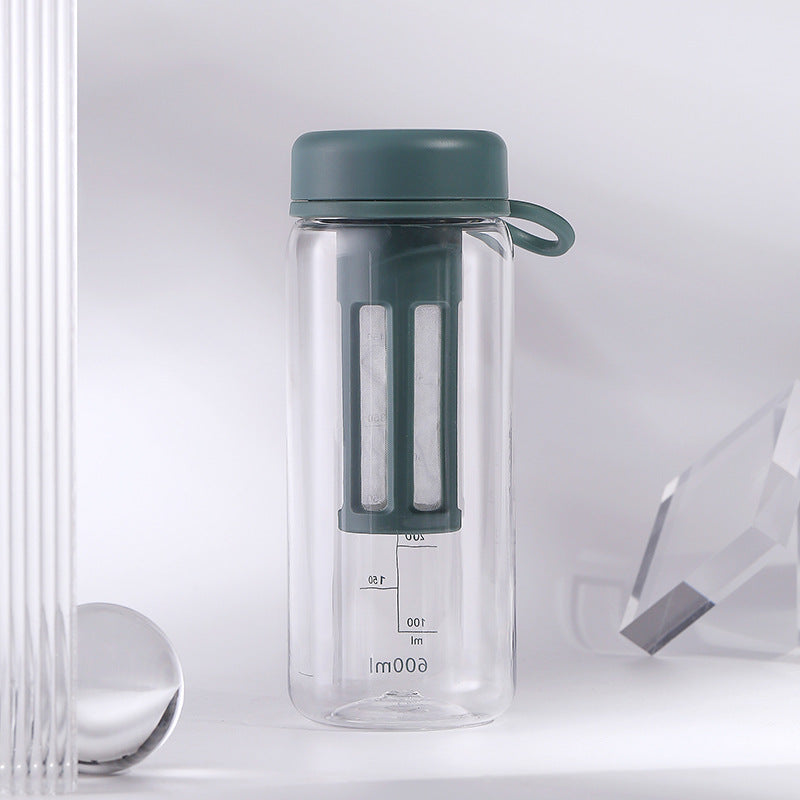 Hybrid Fitness Water Bottle with Tea Compartment