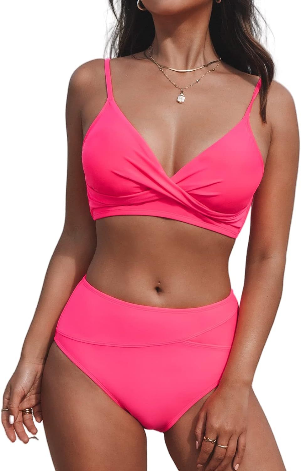 2023 Chic Color Block Women's Bikini Set