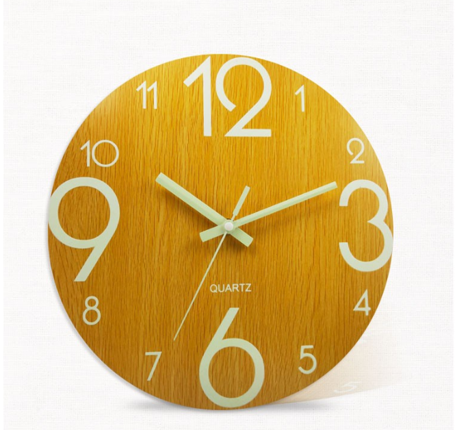 Silent Luminous Wall Clock - Modern Nordic Design