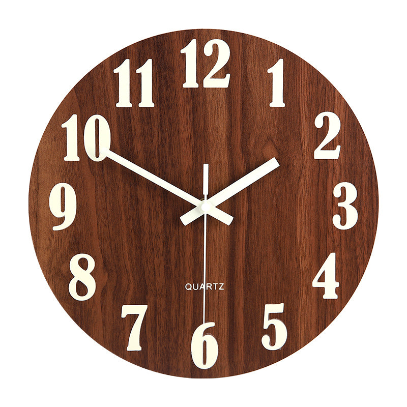 Silent Luminous Wall Clock - Modern Nordic Design