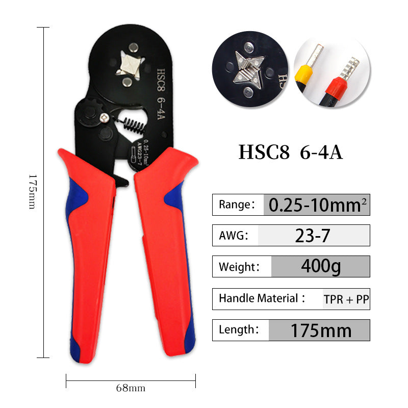 HSC86-4A Professional Crimp Tool Kit with 1200 Pieces