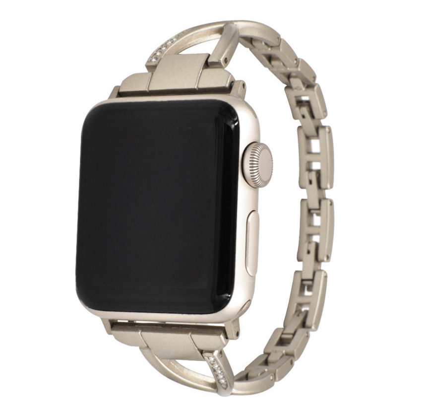 Diamond X-Type Steel Watch Strap for Apple