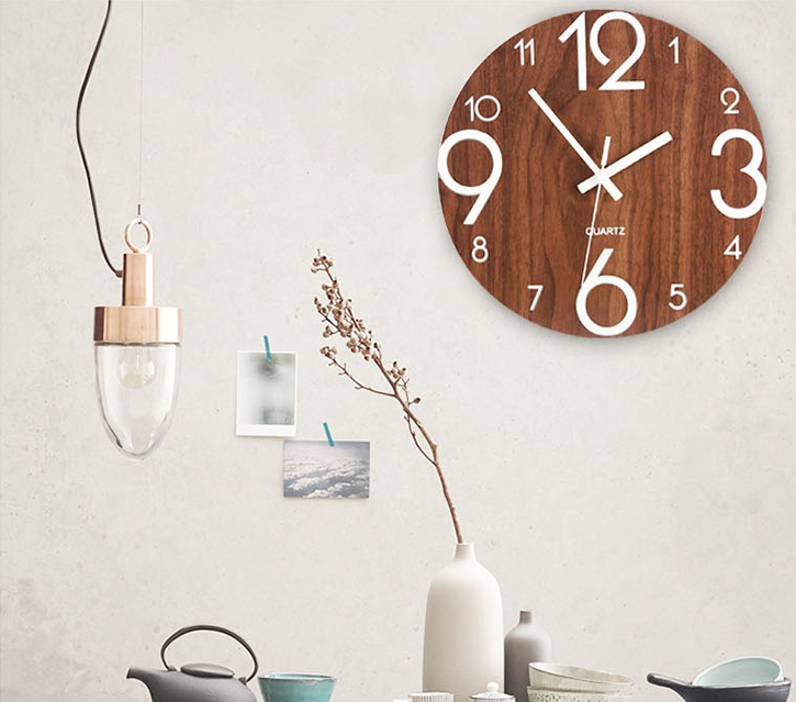 Silent Luminous Wall Clock - Modern Nordic Design