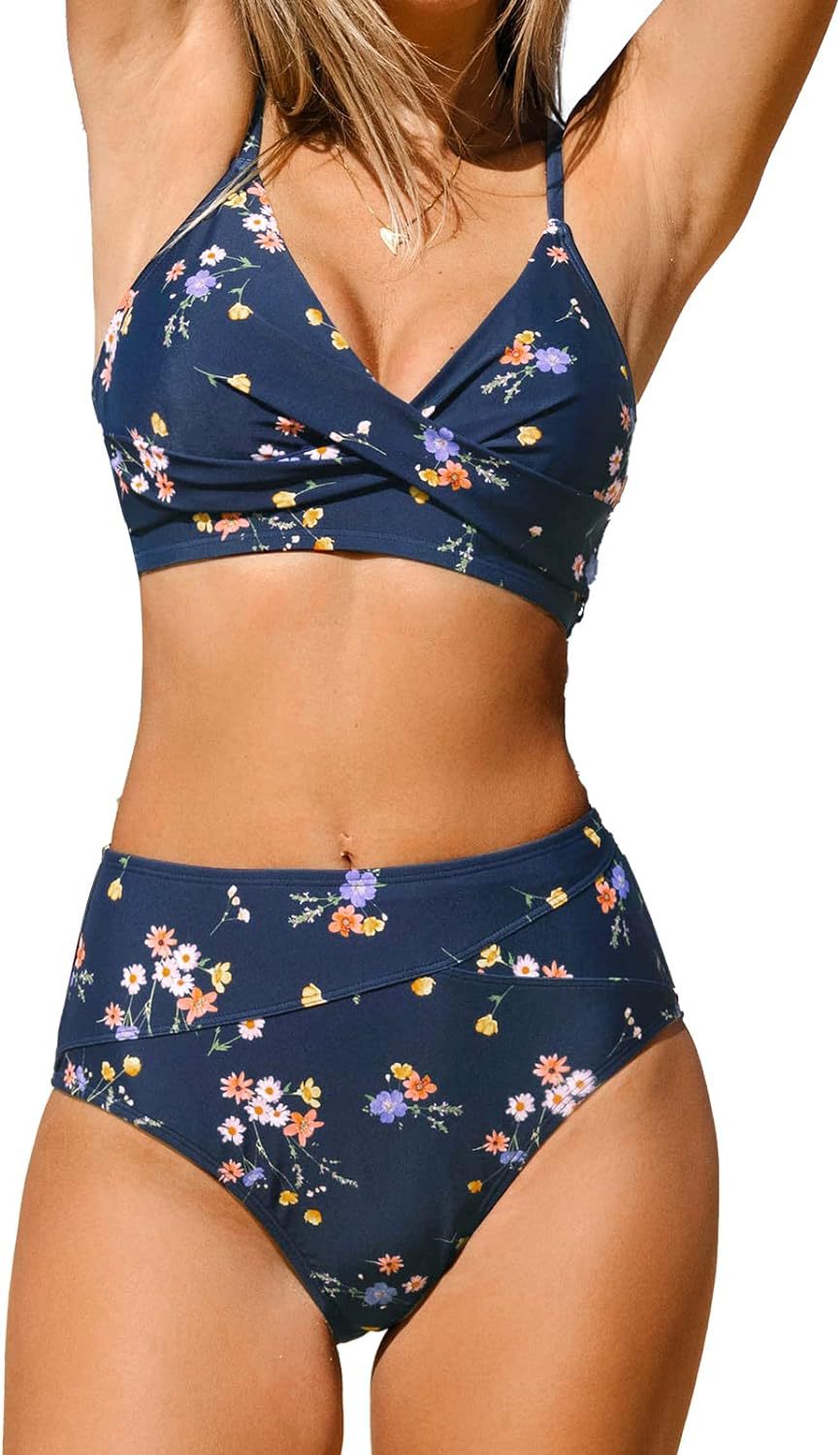 2023 Chic Color Block Women's Bikini Set