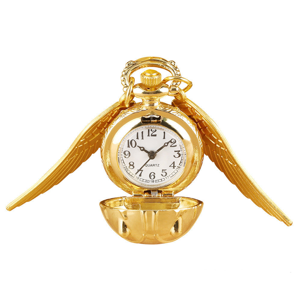 Harry Potter Golden Snitch Vintage Quartz Pocket Watch