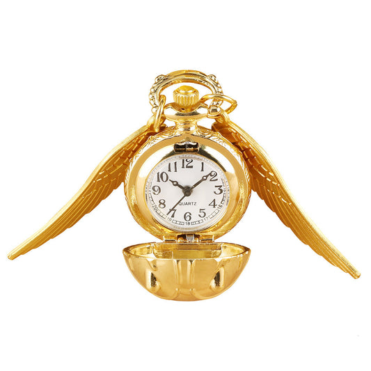 Harry Potter Golden Snitch Vintage Quartz Pocket Watch