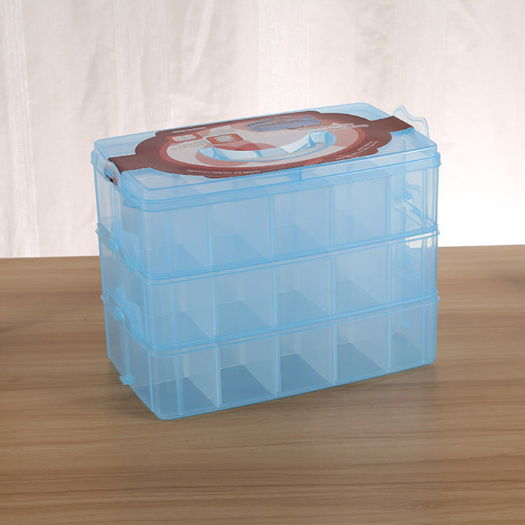 Portable Plastic Storage Box, Detachable Organizer