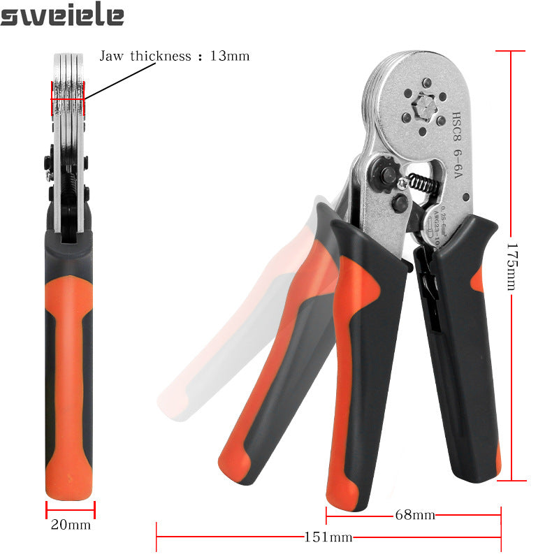 HSC86-4A Professional Crimp Tool Kit with 1200 Pieces