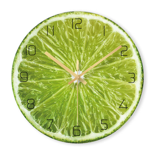 12-Inch Fruit Wall Clock - Stylish and Silent Design