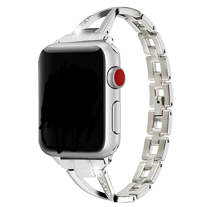 Diamond X-Type Steel Watch Strap for Apple