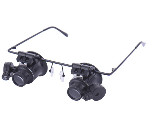 LED Magnifying Glasses with 20x Zoom for Repair
