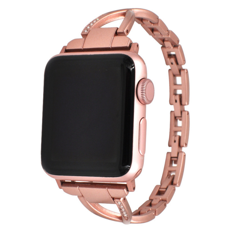 Diamond X-Type Steel Watch Strap for Apple