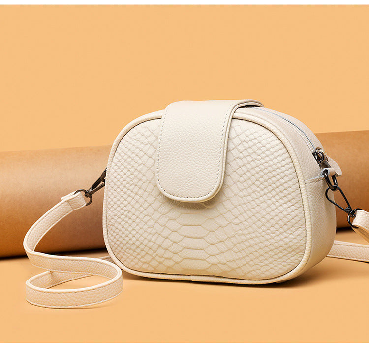 2023 New Women's Genuine Leather Crocodile-Pattern Crossbody Bag
