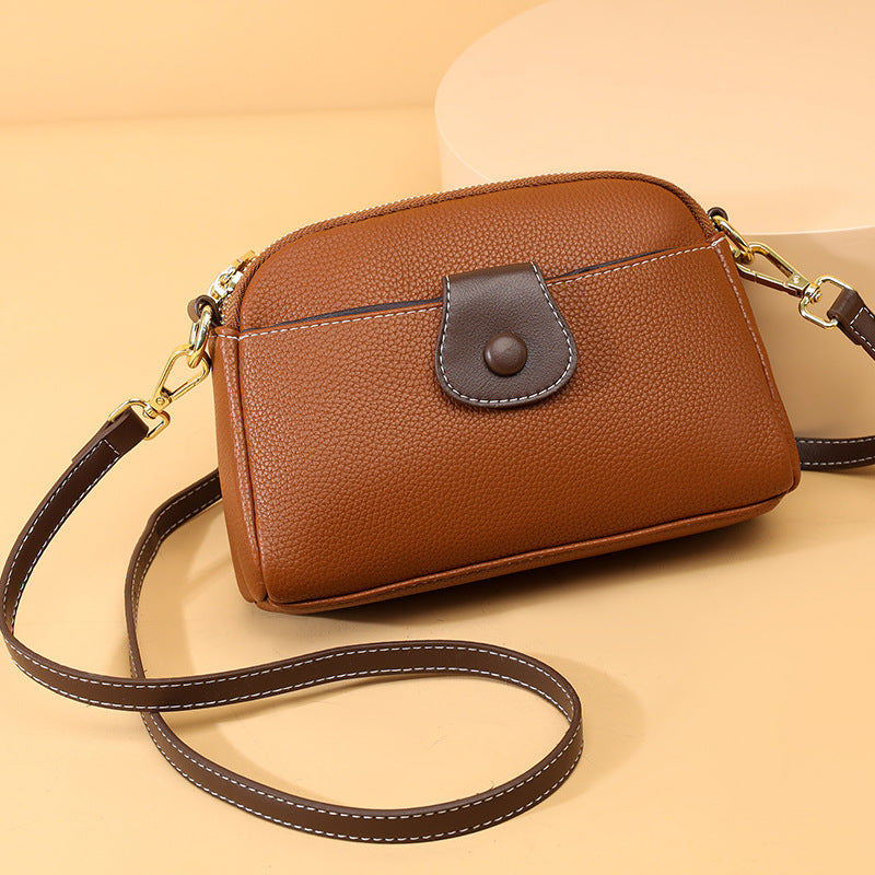 Trendy Dual-Layer Mini Shoulder Bag for Women