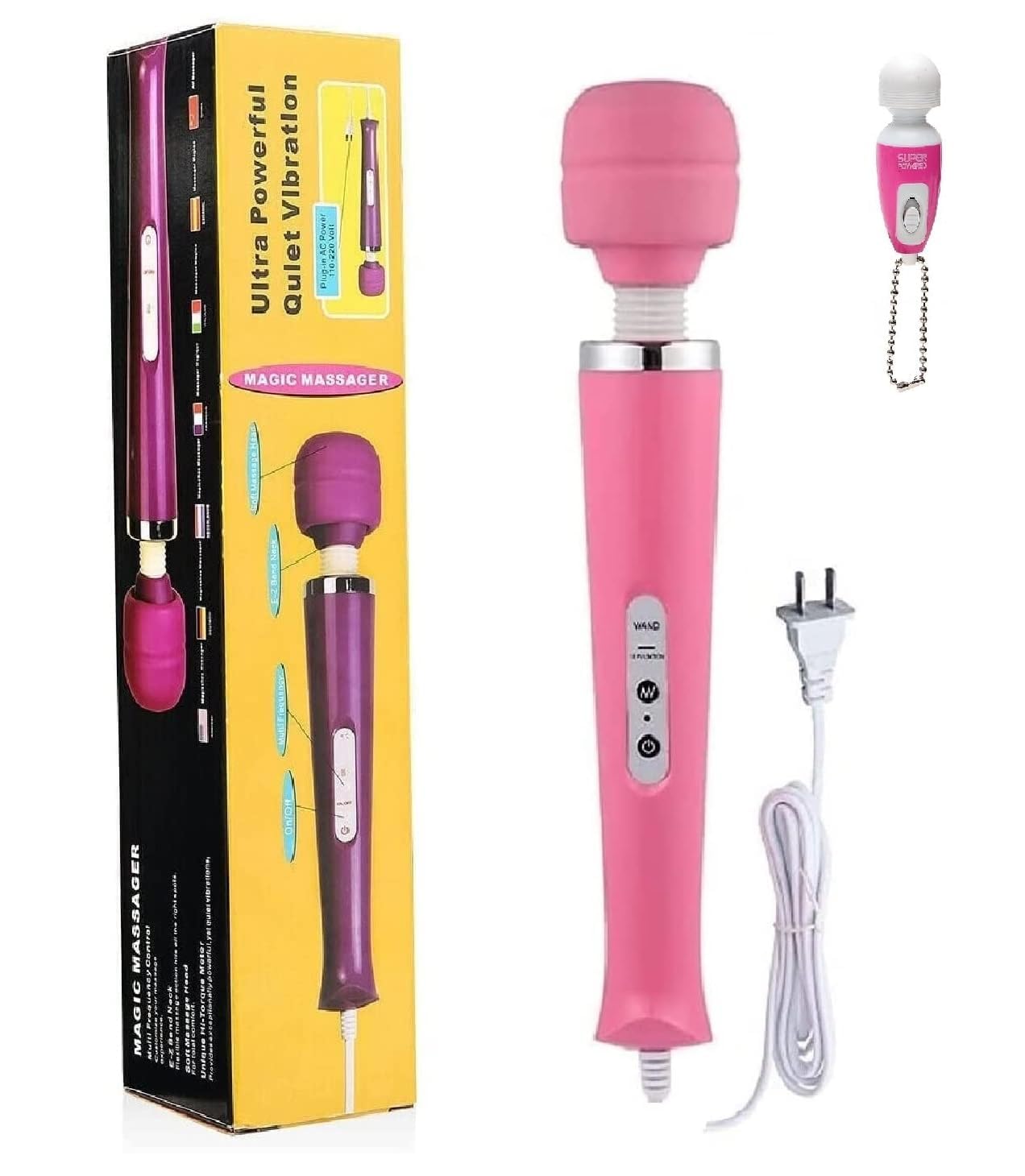 DualPro Massager Set: Big Black & Mini Purple