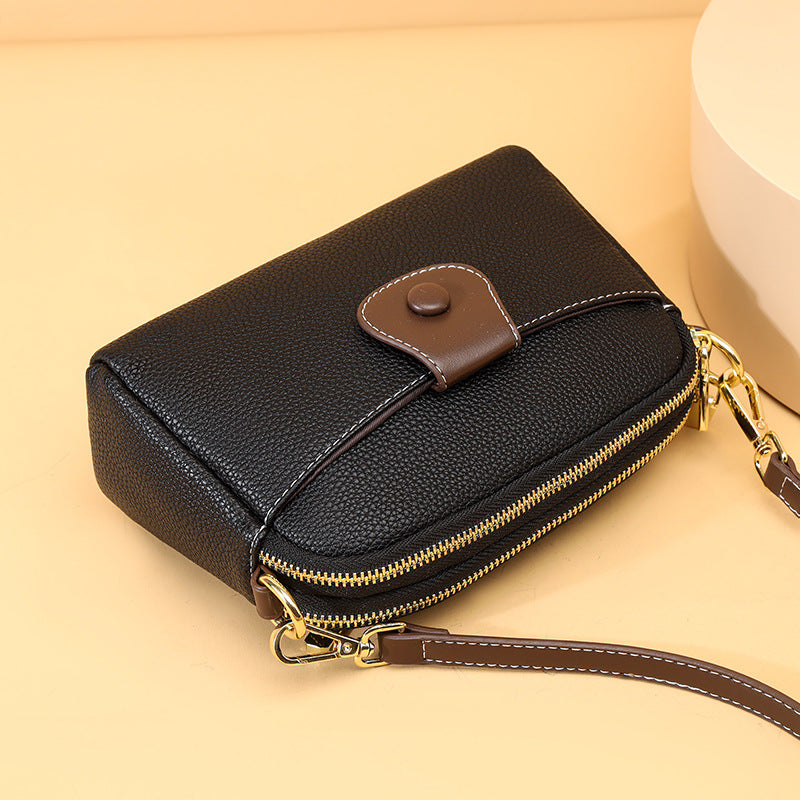 Trendy Dual-Layer Mini Shoulder Bag for Women