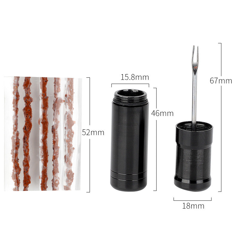Portable Bicycle Tire Repair Tool with Rubber Strips